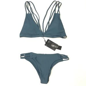 Nwt Omkagi Bikini Set M